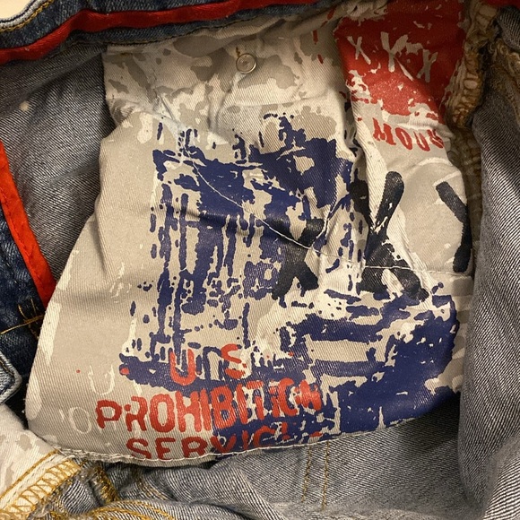 Smuggler's Moon Men's Distressed Button Up Blue Jeans Size 32x32 - Picture 7 of 14